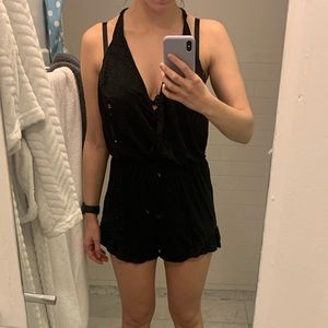 sexy black romper